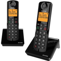 alcatel s280 duo telefonos inalambricos negros