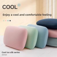 almohada de esponja portatil para siesta almohada suave para el cuello de color macarron soporte cervical multifuncion almohada para dormir de viaje y oficina