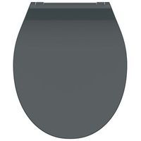 asiento de wc duroplast con cierre suave slim anthrazit schutte