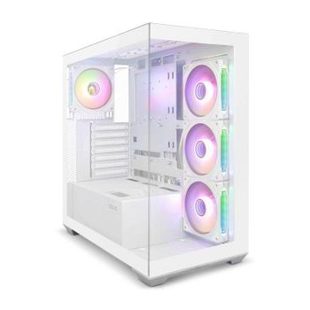 Caja PC Zolyd Rivexa White ARGB Infinity Mirror ATX