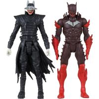 figuras batman who laughs  batman rojo  comic  display dark knights metal 8 cms