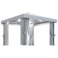 3 x 3 m  aluminio acero y poliester con revestimiento pa - crema