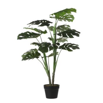 Planta artificial monstera verde  h100xb70xl70cm