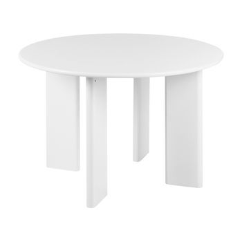 Mesa De Comedor De Madera De Mdf 120 Cm Blanco Cosmo
