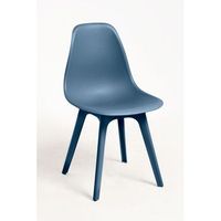 pack 4 sillas kelen suprym de polipropileno 82465039 cm - azul petroleo