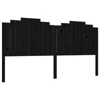 cabecero accesorio para dormir mueble dormitorio 206 x 4 x 110 cm madera de pino negro tdl0202135
