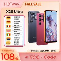 telefono inteligente hotwav x26 ultra pantalla grande de 675 y 120hz android 16 cyber island camara de 13mp telefono movil ultrafino 6gb ram 128gb rom bateria de 5160mah carga rapida de