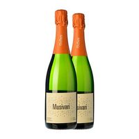 guilera musivari brut nature cava gran reserva 75 cl 12 vol pack de 2 unidades