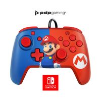 mando con cable pdp faceoff deluxe audio para nintendo switch