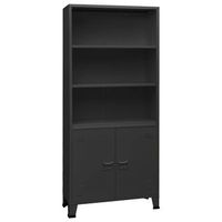 estanteria industrial acero gris hormigon 80x32x180 cm vidaxl
