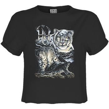 Amplified Clothing Camiseta manga larga Snow Leopards para mujer