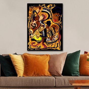 Pintura Decorativa Lienzo 146435690_70100 Multicolor 70x100 Cm