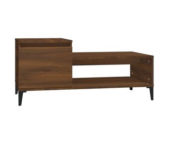 Mesa de café - mesa de centro madera contrachapada roble marrón 100x50x45 cm