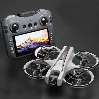 YLR/C YL05 WiFi FPV con controlador de pantalla LCD de 4.9 pulgadas, cámara dual HD ajustable eléctricamente, protección
