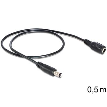 Cable alargador DeLOCK 83290 Negro 0,5 m