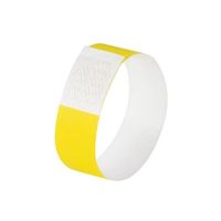 pulseras para eventos super suaves en amarillo neon 120 unidades