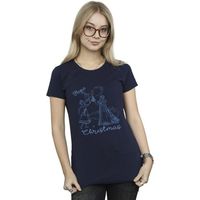 disney camiseta frozen magic christmas para mujer