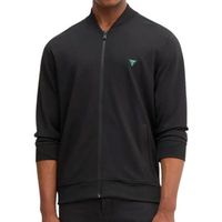 guess chaqueta de punto truck interlock para hombre