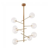 lampara de techo onet laton 8 luces