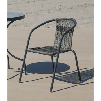 Pack De 4 Sillones Apilables Para Terraza Y Jardín Resistente