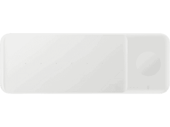 Cargador inalámbrico - Samsung Wireless Charger Trio, Para dispositivos Samsung/ Apple, USB-C, Blanco