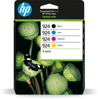 pack hp tinta 4 colores cmyk