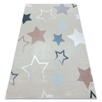 Alfombra Lavable Bambino 48130 Estrellas Para Niños Antideslizante -  120x170 Cm