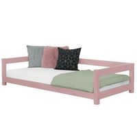 cama para ninos study 120 x 190 rosa pastel