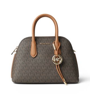 Michael Kors para mujer. 30T6GX4S2B Bolso Freddie mediano con cadena marrón (OSFA), Casual, PVC