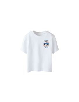 Camiseta name it Nmmvelix Nreg Infantil Bright Blanco