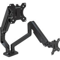 unykach uk1479 universal desk mount with dual arm for screens up to 32 with gas spring rotary vesa max 100 x 100 mm