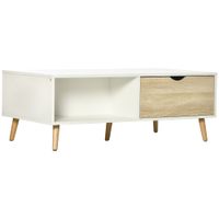 mesa de centro 106x58x395 cm blanco