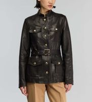 semicouture para mujer y5wt25 chaqueta delia negro 38 casual piel