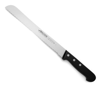 Cuchillo panero de acero inoxidable nitrum 250 mm con mango negro