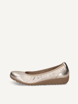 CAPRICE Ballerina, metallic, made of Leather, Size 36