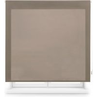 estor enrollable translucido a medida - estor enrollable tamano 90x250 - estor color marron  blindecor