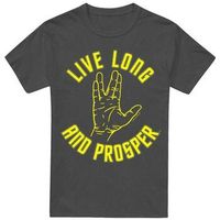 star trek camiseta live long para hombre