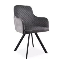 sillon moderno tapizado gris melisa