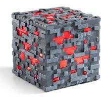 replica redstone ore con luz minecraft 10 cms