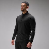 camiseta training ultra jersey 14 zip para hombre de mp - negro - s