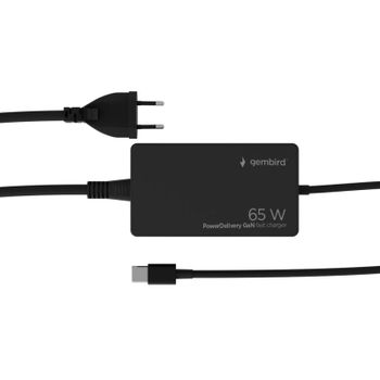 Cargador Gembird NPA-AC-PDQC65-01 USB C 65 W GaN carga rápida