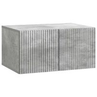 mueble para tv de pared 595 x 41 x 30 cm gris hormigon vidaxl