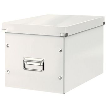 Leitz 6108 cube caja de almacenamiento grande blanca