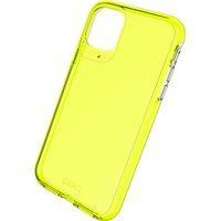 crystal palace neon iphone 11 clear view case - yellow neon