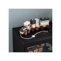kids concept wooden pull along block train