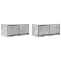 muebles de tv 2uds madera ingenieria gris hormigon 60x31x255cm vidaxl