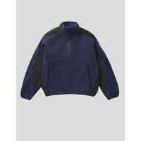butter goods polar sudadera polartec 1-4 zip pullover navy para hombre