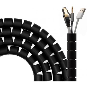 Aisens A151-0605 Organizador de Cables 3m Negro