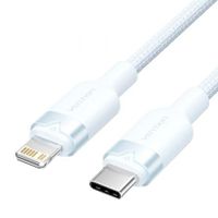 cable vention lalsh usb tipo-c lightning 27w 480mbps 2m azul