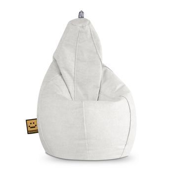 Puff Pera Polipiel Para Exterior Patagonia Blanco Xl